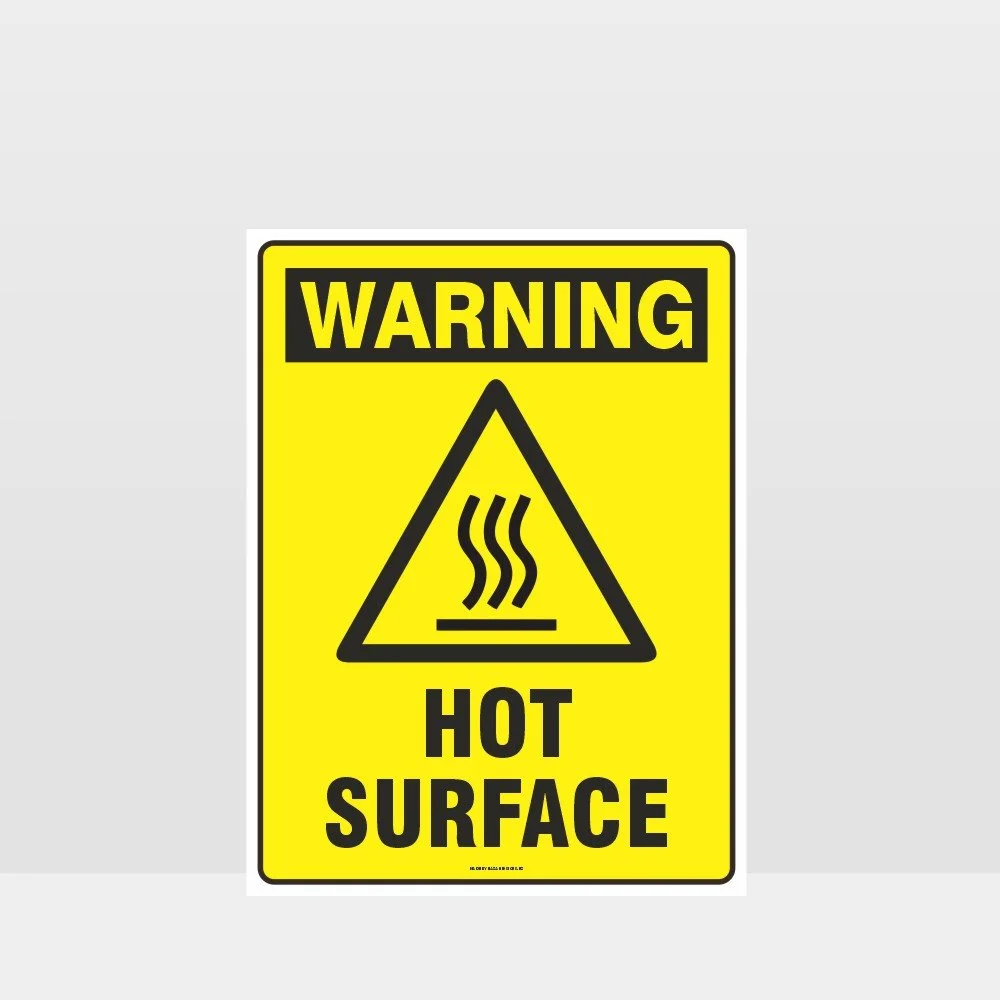 Warning Hot Surface Sign