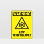 Warning Low Temperature Sign