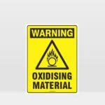 Warning Oxidising Material Sign