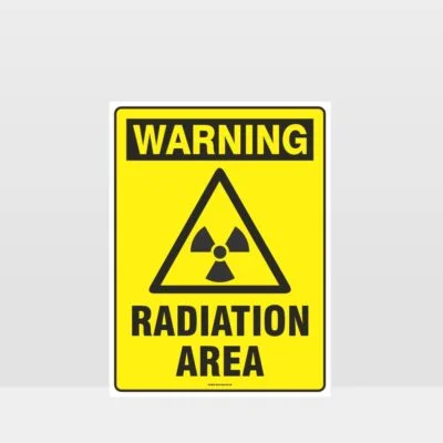 Warning Radiation Area Sign
