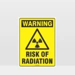 Warning Risk Of Radiation Sign