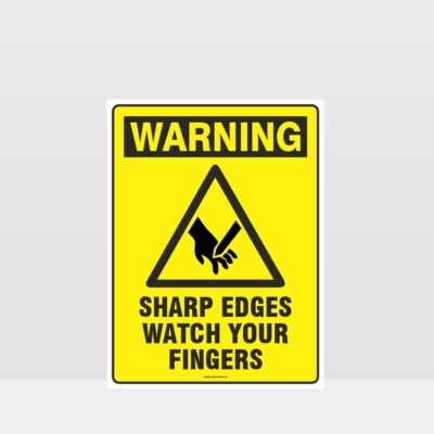 Warning Sharp Edges Sign