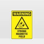 Warning Strong Magnetic Field Sign
