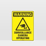Warning Surveillance Cameras Operating Sign