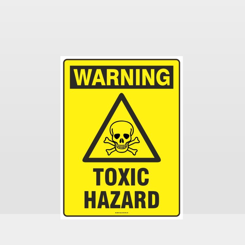 Warning Toxic Hazard Sign