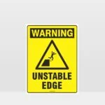 Warning Unstable Edge Sign