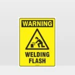 Warning Welding Flash Sign