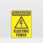 Warning Electric Fence Sign