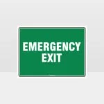 Emergency Exit Sign