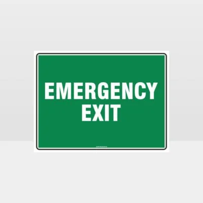 Emergency Exit Sign