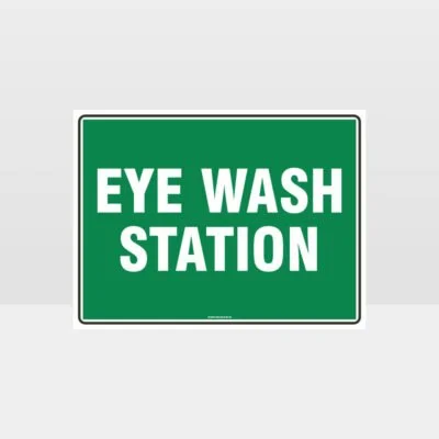 Eye Wash Station Sign