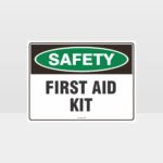 First Aid Kit Sign