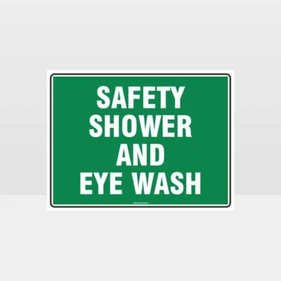 Shower And Eye Wash 01 Sign