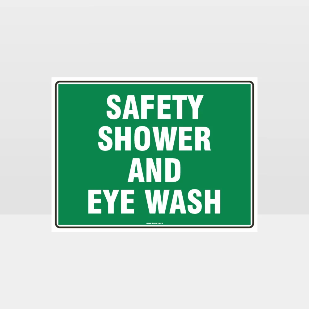 Shower And Eye Wash 01 Sign