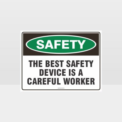 Careful Worker Sign