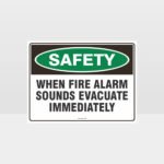 Evacuate Immediately Sign