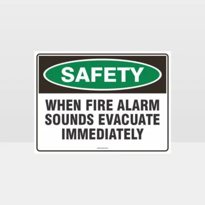 Evacuate Immediately Sign