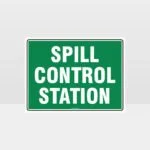 Spill Control Station Sign