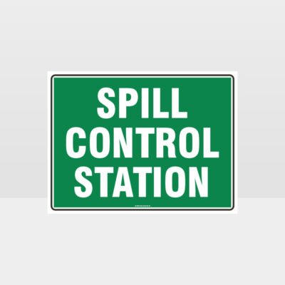 Spill Control Station Sign