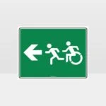 Exit Left Sign