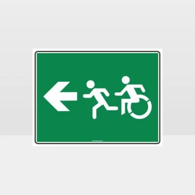 Exit Left Sign