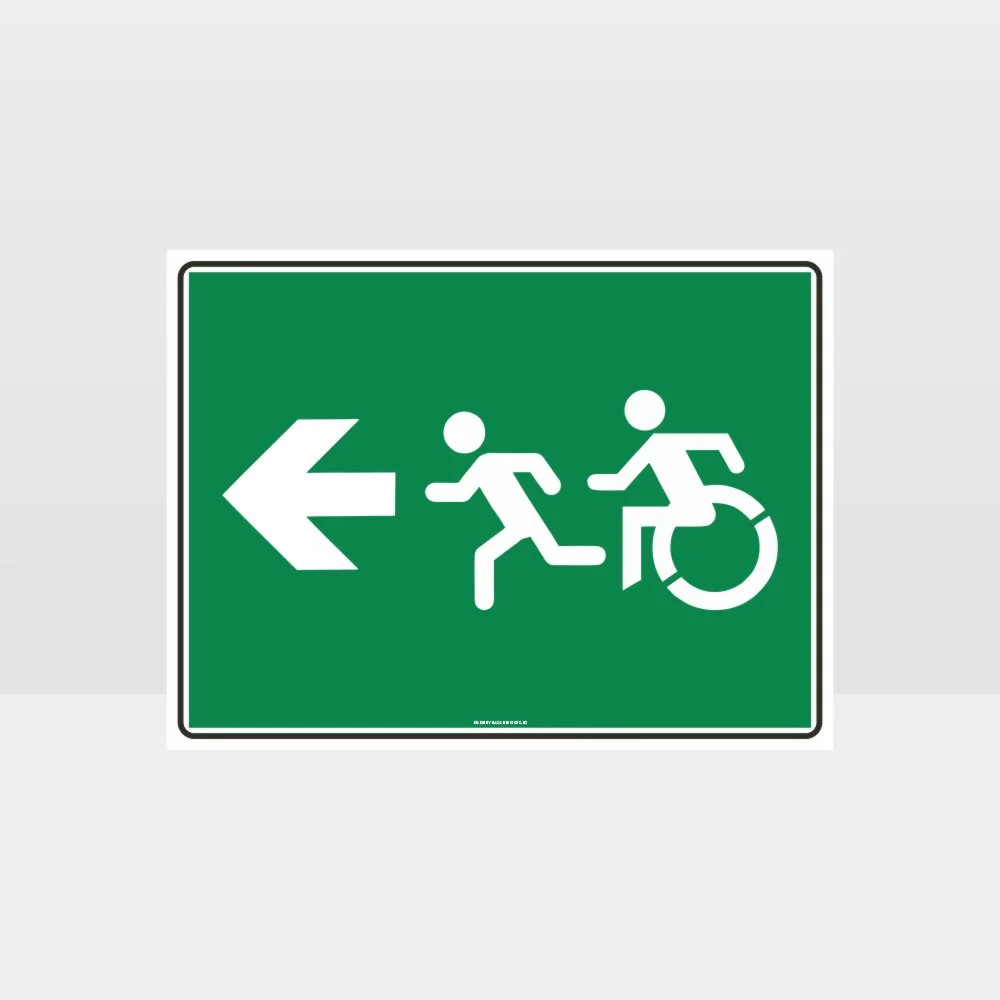 Exit Left Sign