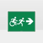 Exit Right Sign
