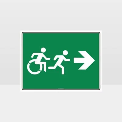 Exit Right Sign