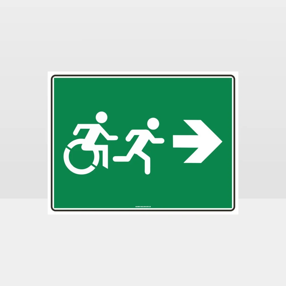 Exit Right Sign