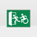 Emergency Exit Left Sign