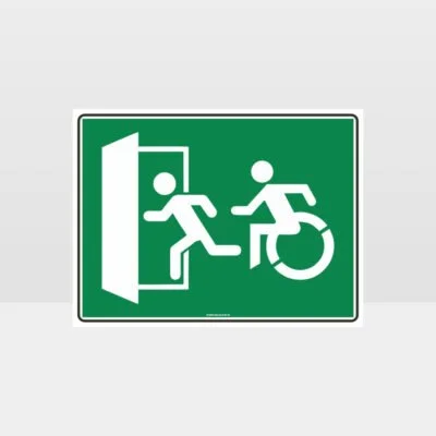 Emergency Exit Left Sign