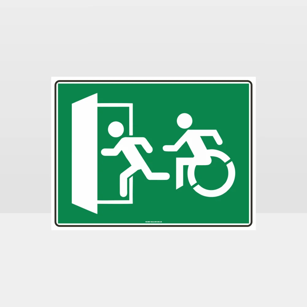 Emergency Exit Left Sign