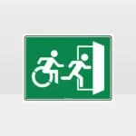 Emergency Exit Right Sign