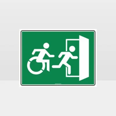 Emergency Exit Right Sign