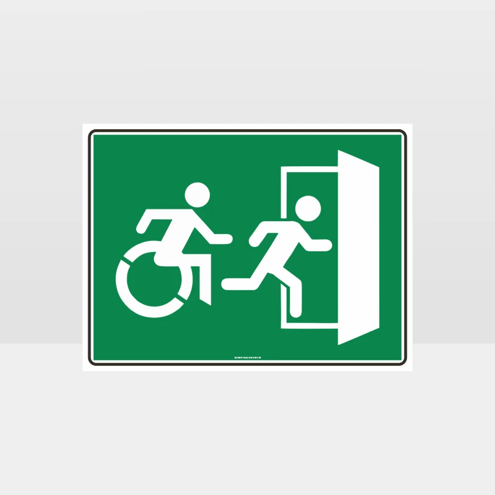 Emergency Exit Right Sign