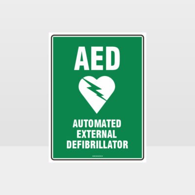 Automated External Defibrillator Sign