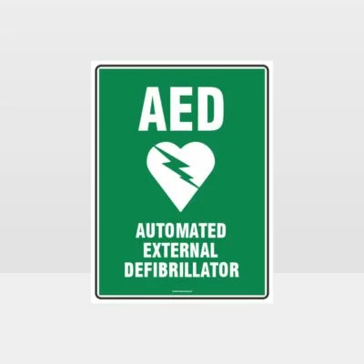 Automated External Defibrillator Sign