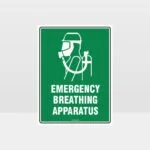 Emergency Breathing Apparatus Sign