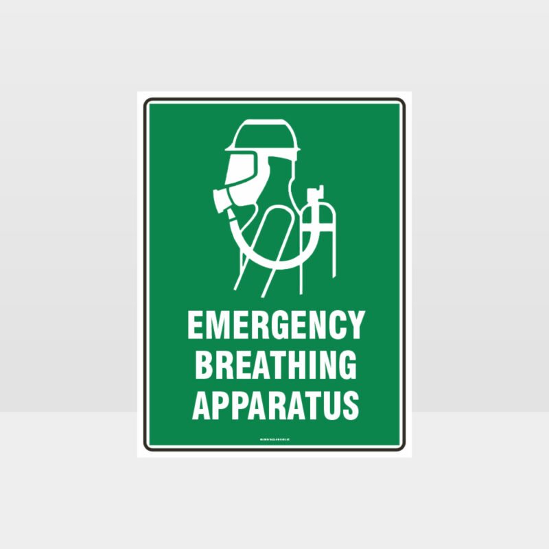 Emergency Breathing Apparatus Sign