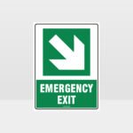 Emergency Exit Arrow 02 Sign