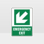 Emergency Exit Arrow 03 Sign