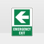 Emergency Exit Arrow 04 Sign