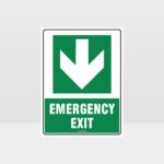 Emergency Exit Arrow 05 Sign