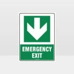 Emergency Exit Arrow 05 Sign