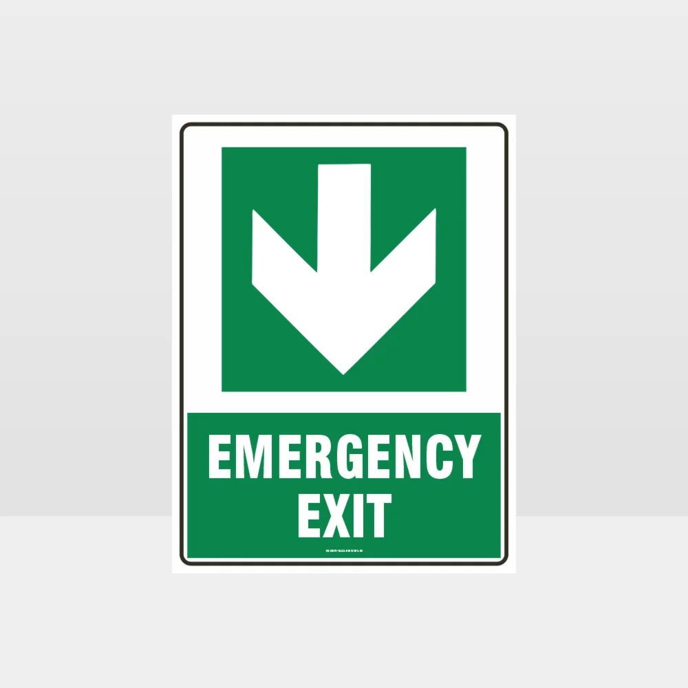 Emergency Exit Arrow 05 Sign