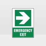 Emergency Exit Arrow 06 Sign