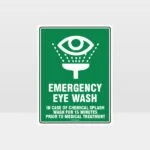 Emergency Eye Wash 02 Sign