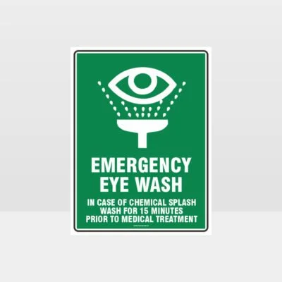 Emergency Eye Wash 02 Sign