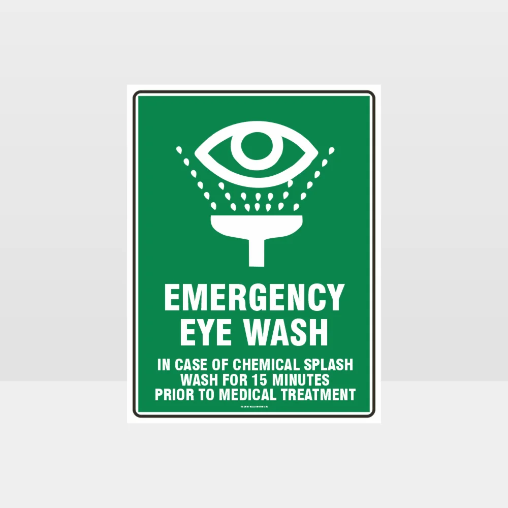 Emergency Eye Wash 02 Sign