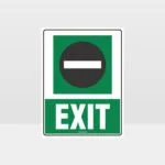 Exit 01 Sign